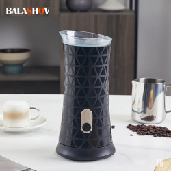 BALASHOV Electric Milk Frother: Hot & Cold Foam for Lattes & More