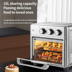 BALASHOV 26L Air Fryer: Large Capacity, Oilless Cooking & Visible W...