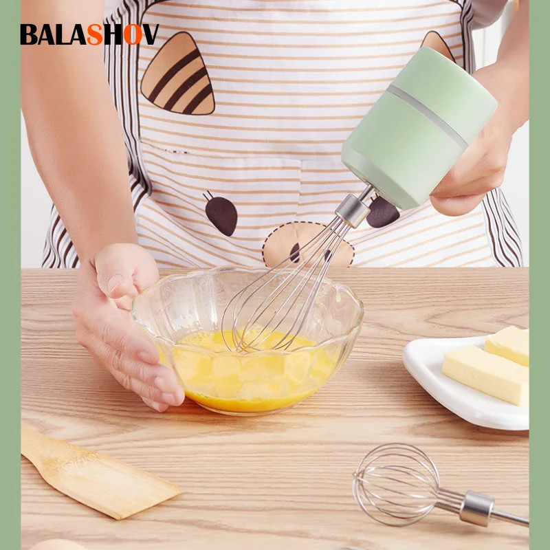 BALASHOV Wireless Electric Mixer - Powerful, Portable & 3 Speed