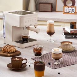 BALASHOV Electric Espresso Maker: 20 Bar Pressure, Auto & Manual Modes