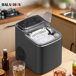 BALASHOV Compact Smart Ice Maker: Fast, Portable, Touchscreen Control