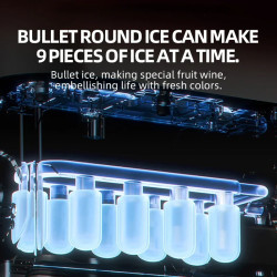 BALASHOV Compact Smart Ice Maker: Fast, Portable, Touchscreen Control