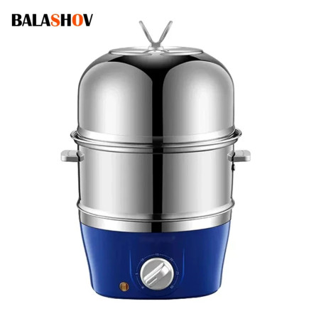 BALASHOV Electric Egg Boiler - Double Layers, Steam & More