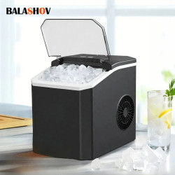 BALASHOV Mini Ice Maker: Quick, Portable Cubes for Any Occasion
