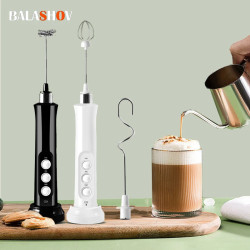 BALASHOV 3-in-1 Electric Frother: Perfect Milk Foam & Drinks