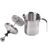 BALASHOV Milk Frother: Double Mesh, 800ml, for Creamy Coffee & More