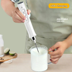 BALASHOV 3-in-1 Electric Milk Frother: Fast, Rechargeable & Portable