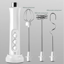 BALASHOV 3-in-1 Electric Milk Frother: Fast, Rechargeable & Portable