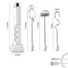 BALASHOV 3-in-1 Electric Milk Frother: Fast, Rechargeable & Portable