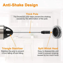 BALASHOV Portable Milk Frother: Perfect Creamy Foam for Coffee & More