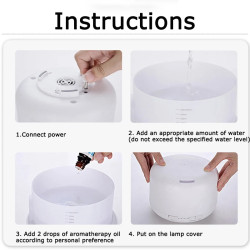 BALASHOV Ultrasonic Humidifier with Aroma & Night Light