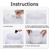 BALASHOV Ultrasonic Humidifier with Aroma & Night Light