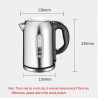 BALASHOV Electric Kettle - Fast Boil, 1.7L, Temp Control