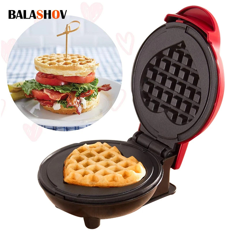 BALASHOV Heart-Shaped Waffle Maker: Make Delicious Breakfasts