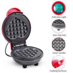 BALASHOV Heart-Shaped Waffle Maker: Make Delicious Breakfasts