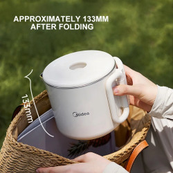 MIDEA Folding Electric Kettle: Fast Boil, Portable & Compact