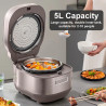 MIDEA 5L Pressure Cooker: Fast IH Cooking & Double Liner