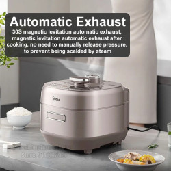 MIDEA 5L Pressure Cooker: Fast IH Cooking & Double Liner