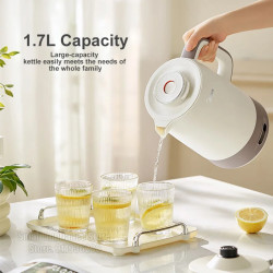 MIDEA 1.7L Insulated Kettle: Precise Temp Control & Boil Safety