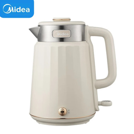 MIDEA Rapid Boil 1.5L Stainless Steel Kettle - Insulated & Portable
