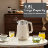 MIDEA Rapid Boil 1.5L Stainless Steel Kettle - Insulated & Portable