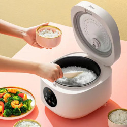 MIDEA: Midea 3L Mini Rice Cooker, Portable & Versatile