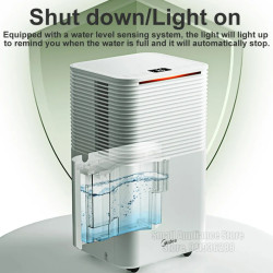 MIDEA Electric Dehumidifier: Quiet & Powerful Moisture Removal