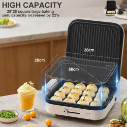 MIDEA Double Sided Electric Pancake Maker - Faster & Easier