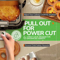 MIUI 5L Air Fryer: Touch Control, Family-Sized, Oilless Cooking