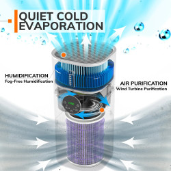MIUI 2-in-1 Air Purifier & Humidifier: Breathe Easy with Clean Air