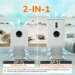 MIUI 2-in-1 Air Purifier & Humidifier: Breathe Easy with Clean Air
