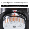 JIQI Electric Coffee Grinder: Fine-Adjust Burr Grinding for Perfect...