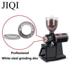 JIQI Electric Coffee Grinder: Fine-Adjust Burr Grinding for Perfect...
