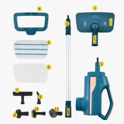 JIQI Powerful Steam Mop for Deep Clean & Sanitize