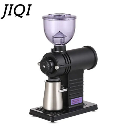JIQI 110V Electric Coffee Grinder: Precise Grind, 10 Thickness Sett...