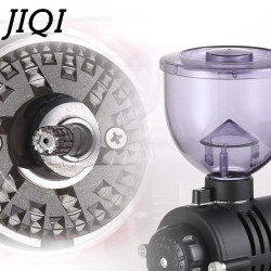 JIQI 110V Electric Coffee Grinder: Precise Grind, 10 Thickness Sett...
