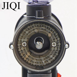 JIQI Electric Coffee Grinder: 10-File Adjustment, Stainless Steel