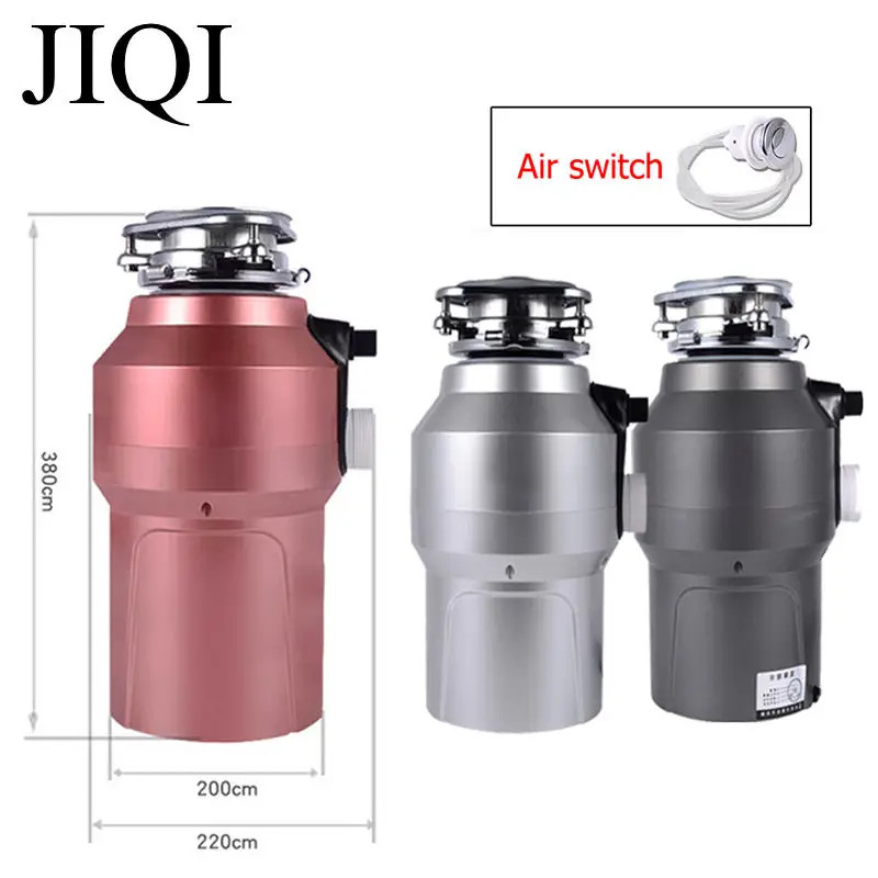 JIQI Food Waste Disposer - Stainless Steel Grinder & Crusher