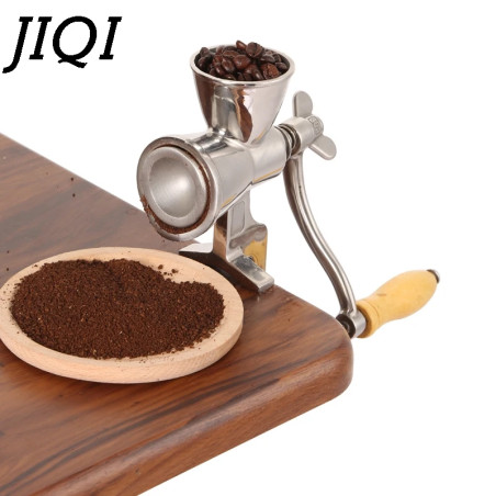 JIQI Adjustable Stainless Steel Grain Mill - Fresh Coffee & More