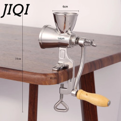JIQI Adjustable Stainless Steel Grain Mill - Fresh Coffee & More