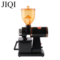 JIQI Electric Coffee Grinder: Automatic, Adjustable Grind & Removab...
