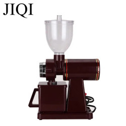 JIQI Electric Coffee Grinder: Automatic, Adjustable Grind & Removab...
