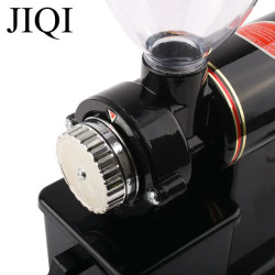 JIQI Electric Coffee Grinder: Automatic, Adjustable Grind & Removab...