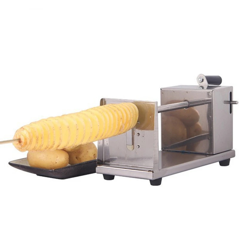 JIQI Manual Tornado Cutter: Spiralize Potatoes for Chips & More