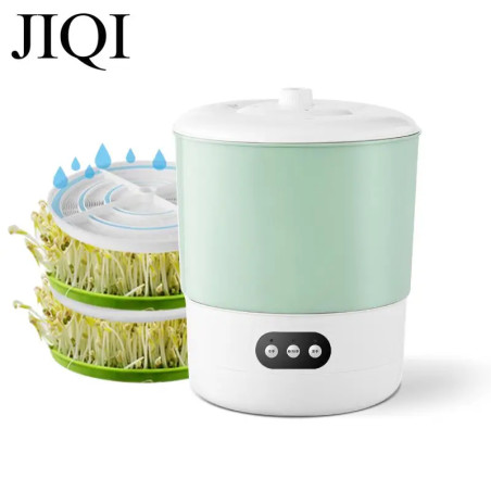 JIQI 2-Layer Bean Sprouts Maker: Automatic, Thermostatic & Shaded
