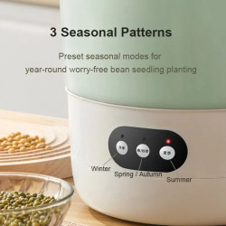 JIQI 2-Layer Bean Sprouts Maker: Automatic, Thermostatic & Shaded