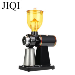 JIQI Electric Coffee Grinder - Adjustable Grind & Stainless Steel