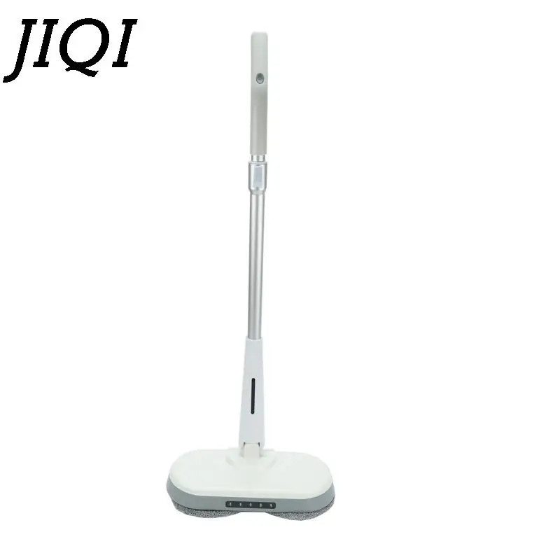 JIQI Cordless Electric Mop: LED Light & Auto Spray Cleaning