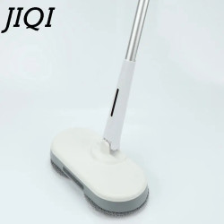 JIQI Cordless Electric Mop: LED Light & Auto Spray Cleaning