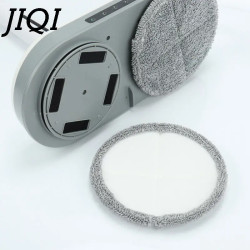 JIQI Cordless Electric Mop: LED Light & Auto Spray Cleaning